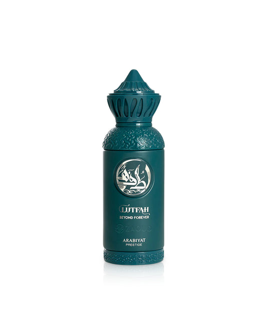 lutfah beyond forever perfume bottle shows against white background