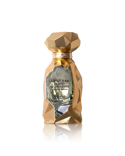 mahd al dahab extrait perfume bottle shows against white background