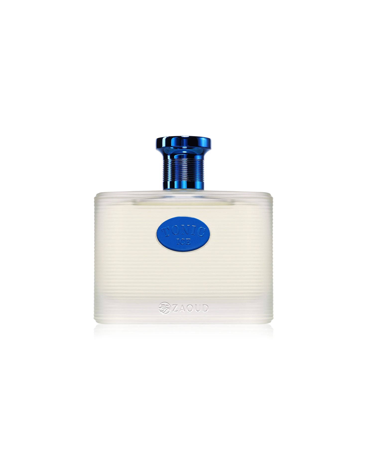 maison alhambra tonic ice perfume bottle shows against white background