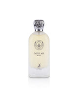 maison alhambra Delilah Blanc perfume bottle shows against white background