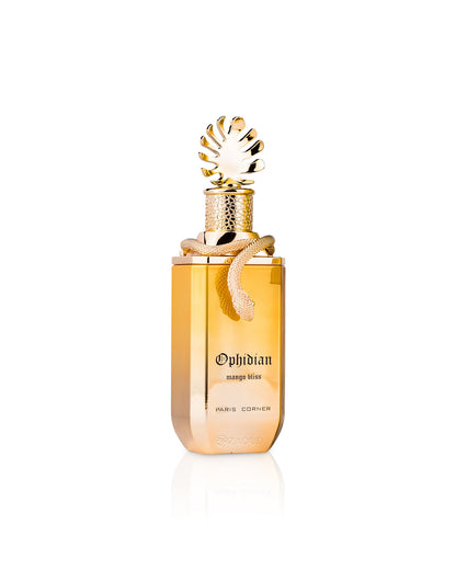 paris corner mango bliss perfume bottle shows against white background