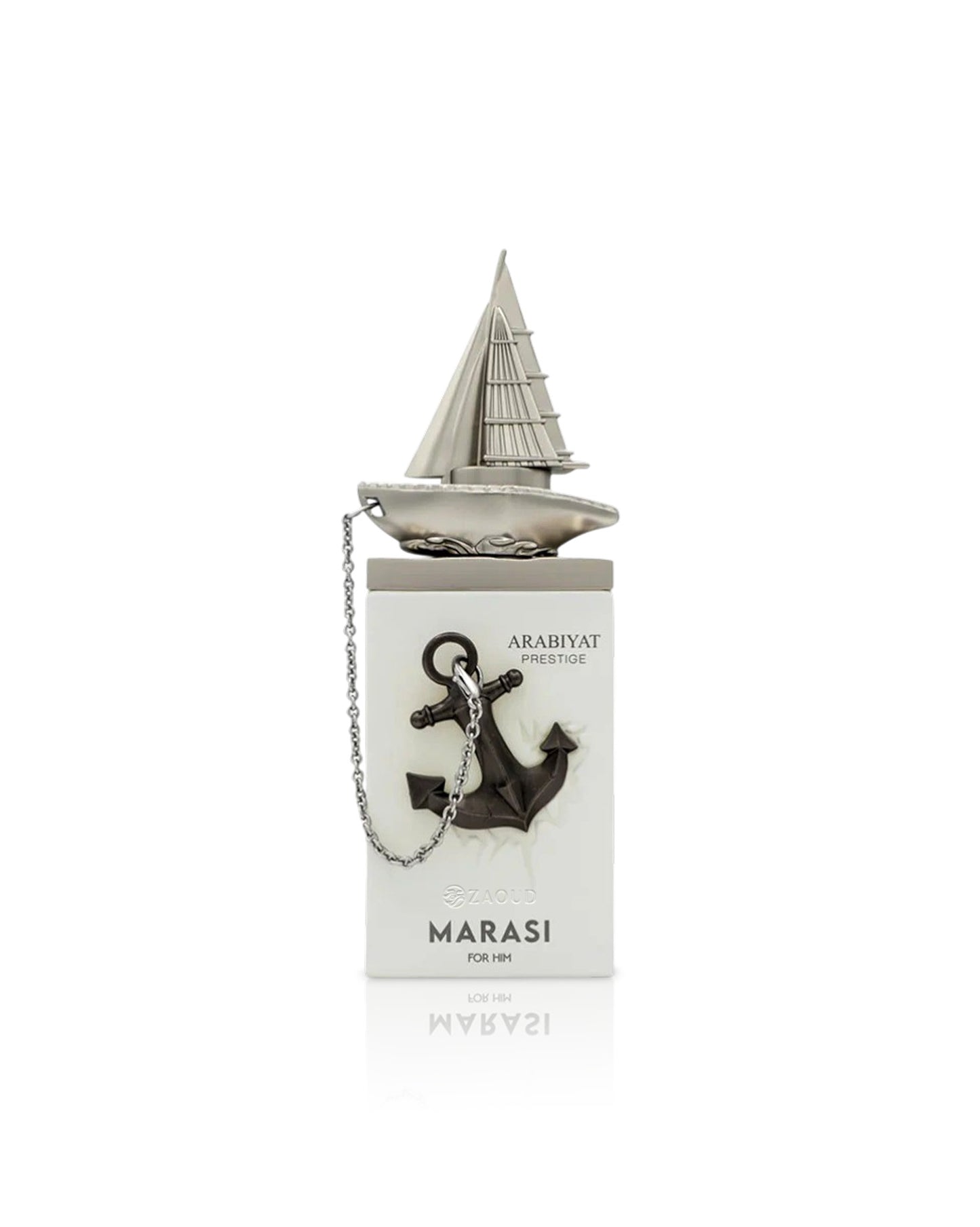 marasi for him perfume bottle shows against white background