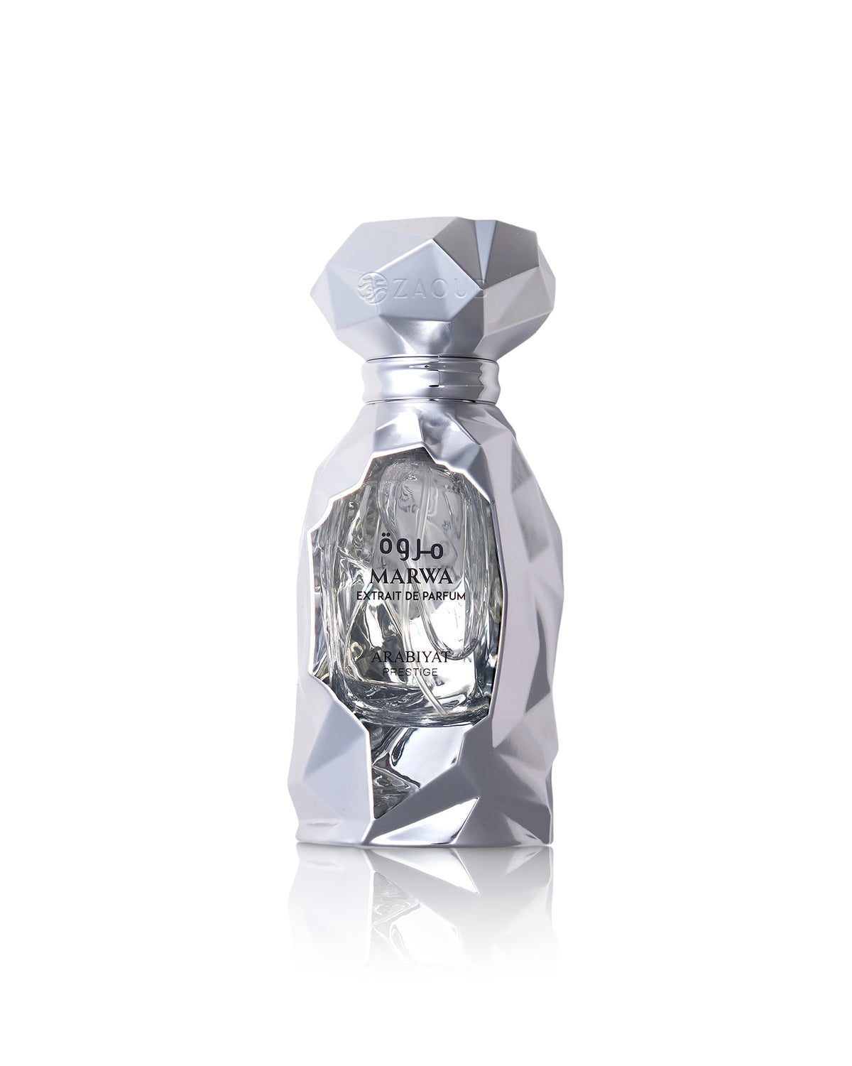 marwa extrait perfume bottle shows against white background