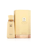 french avenue meringue perfume bottle shows beside its box against white background