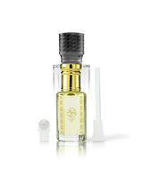 morphine perfume oil bottle shows with original perfume bottle behind