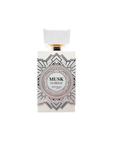 musk is great extrait de parfum by zimaya perfume bottle shows against white background