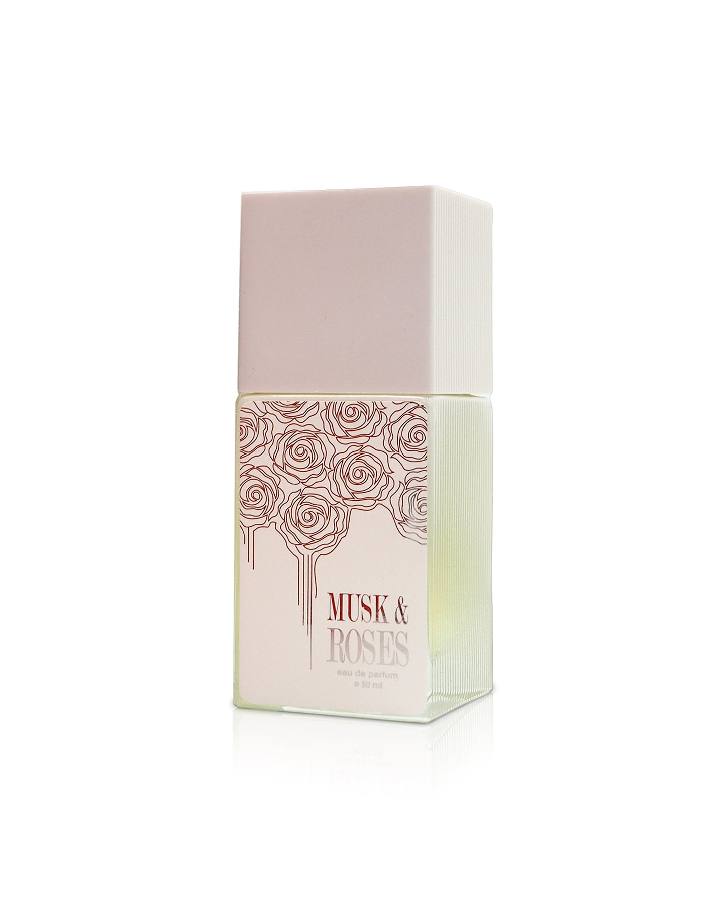 AHMED AL MAGHRIBI musk roses perfume bottle shows against white background