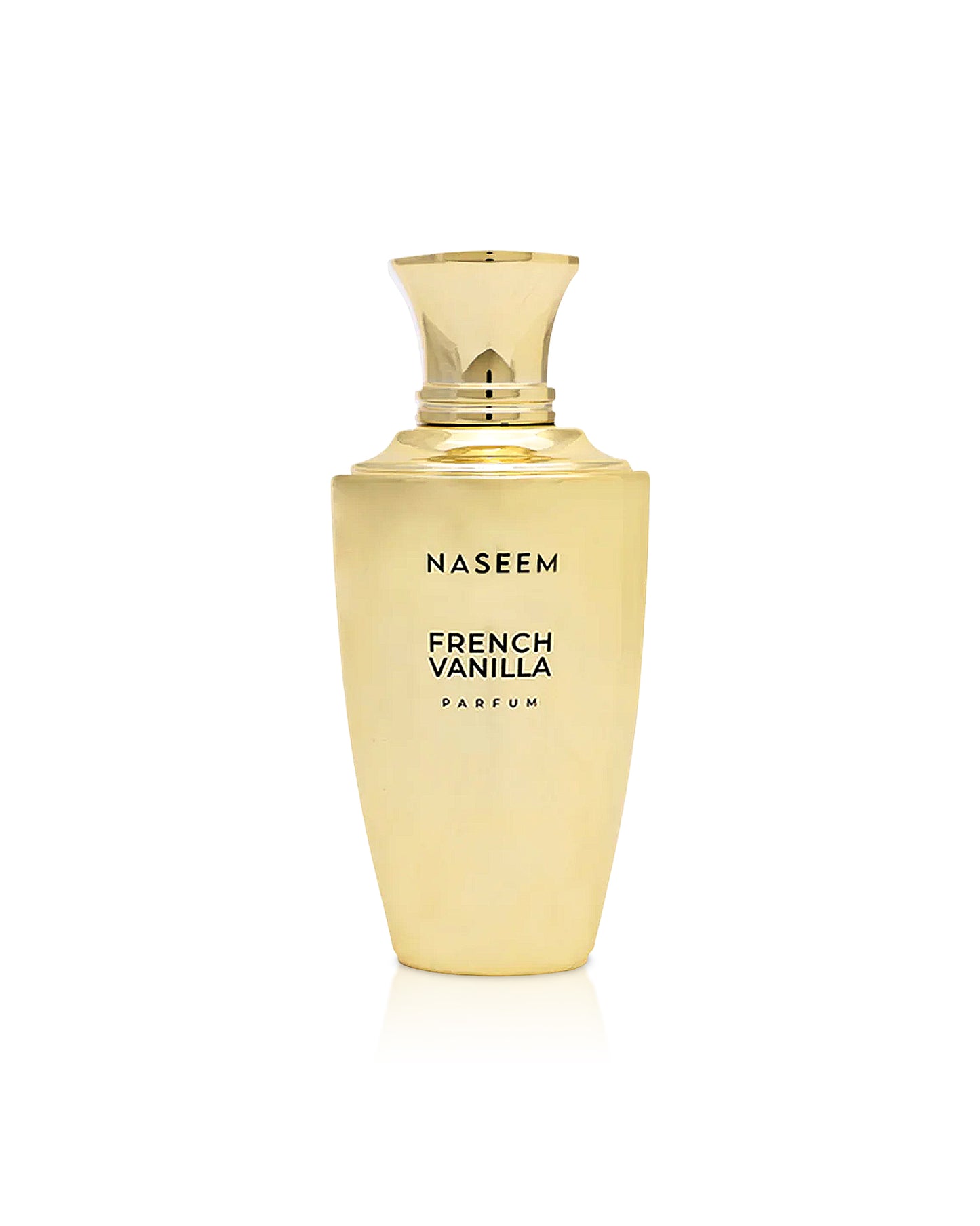 naseem french vanilla aqua parfum bottle shows against white background