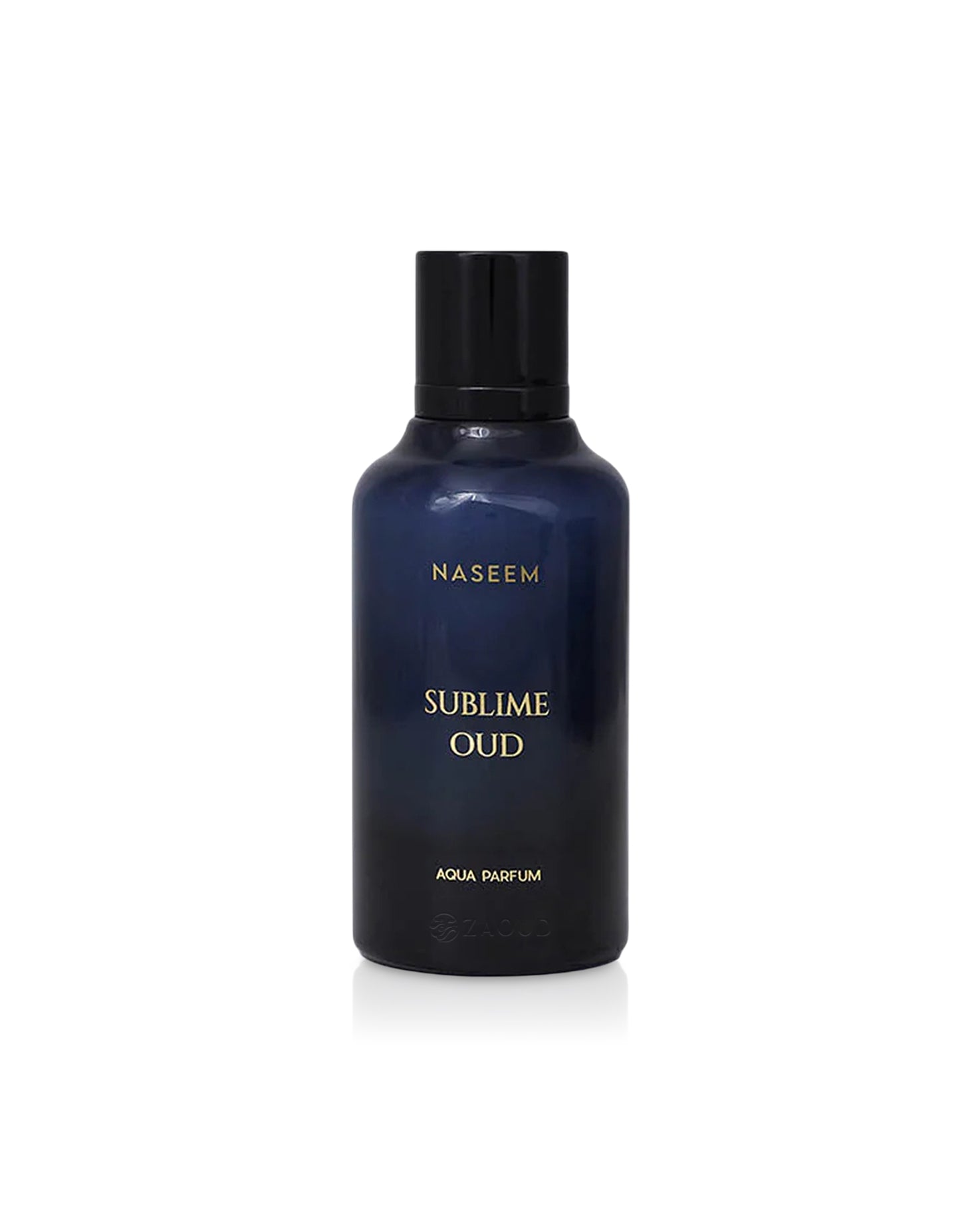 Naseem Sublime Oud perfume bottle on a white background