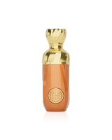 paris corner PERSEVIRON perfume Bottle with gold cap and circular emblem on a white background