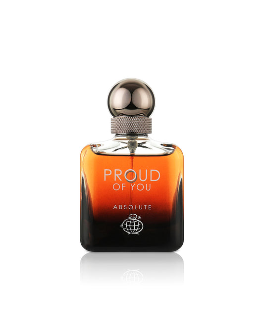 fragrance world Perfume bottle labeled 'Proud of You Absolute' on a white background