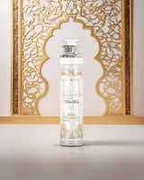 pure musk air freshener bottle photograph inside oriental design room