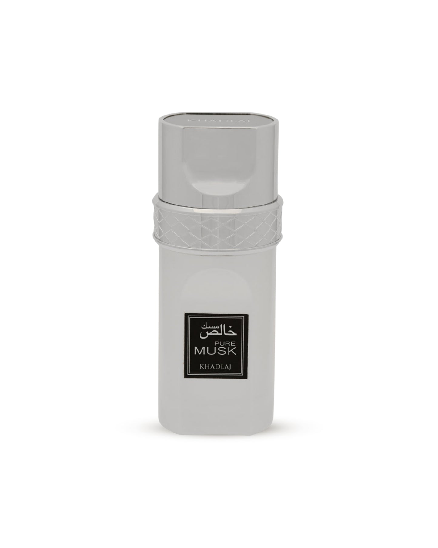 pure musk edp perfume BOTTLE against white background