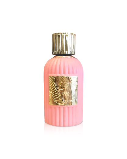 qissa pink by paris corner perfume bottle shows against white background