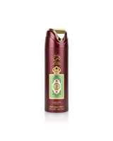 lattafa queen of arabia deodorant bottle shows against white background