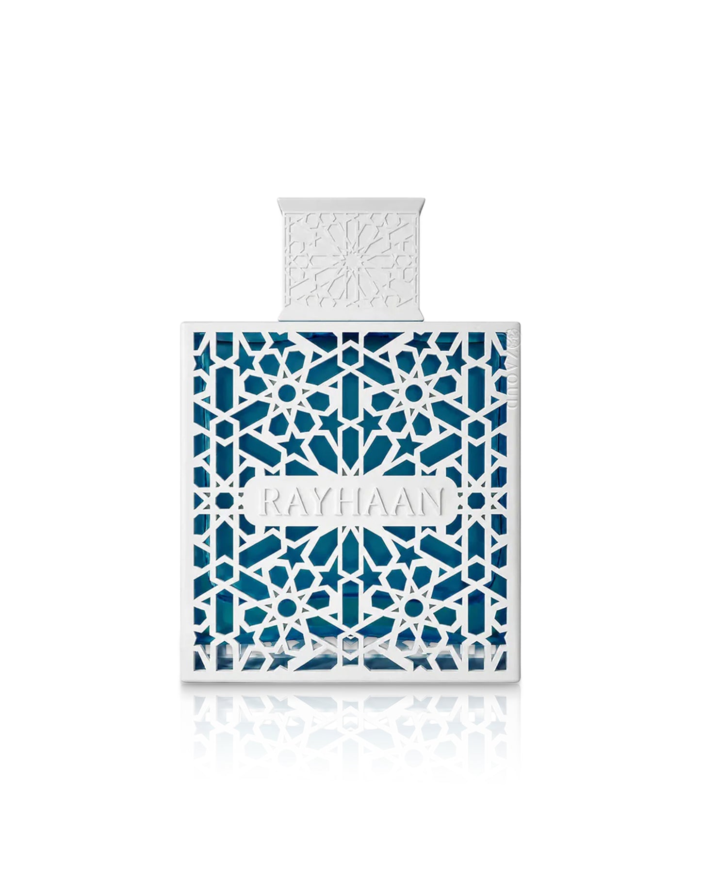 rayhaan azul perfume bottle shows against white background