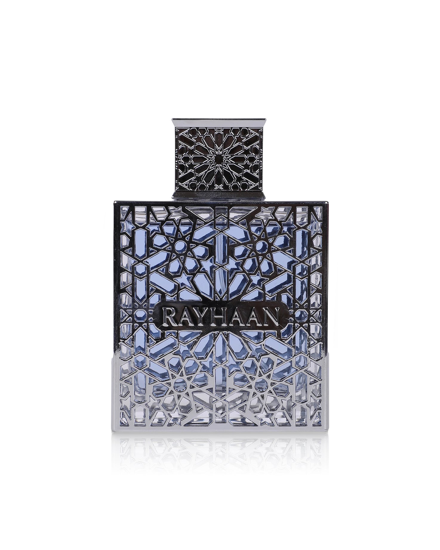 Rayhaan aquatica perfume bottle shows against white background