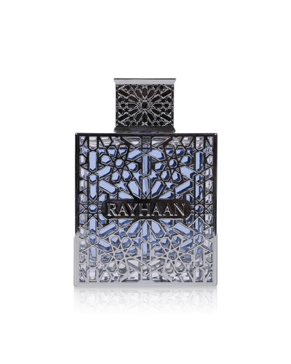 Rayhaan aquatica perfume bottle shows against white background