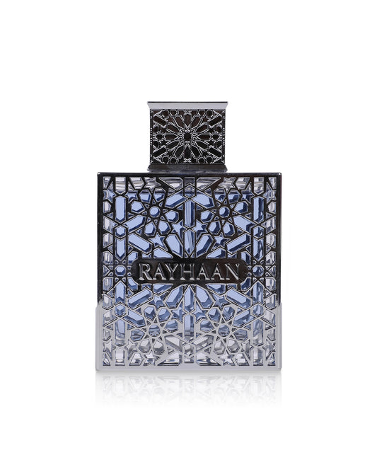 Rayhaan aquatica perfume bottle shows against white background
