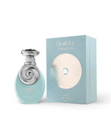 riiffs tahira perfume bottle shows beside itas packaging against white background