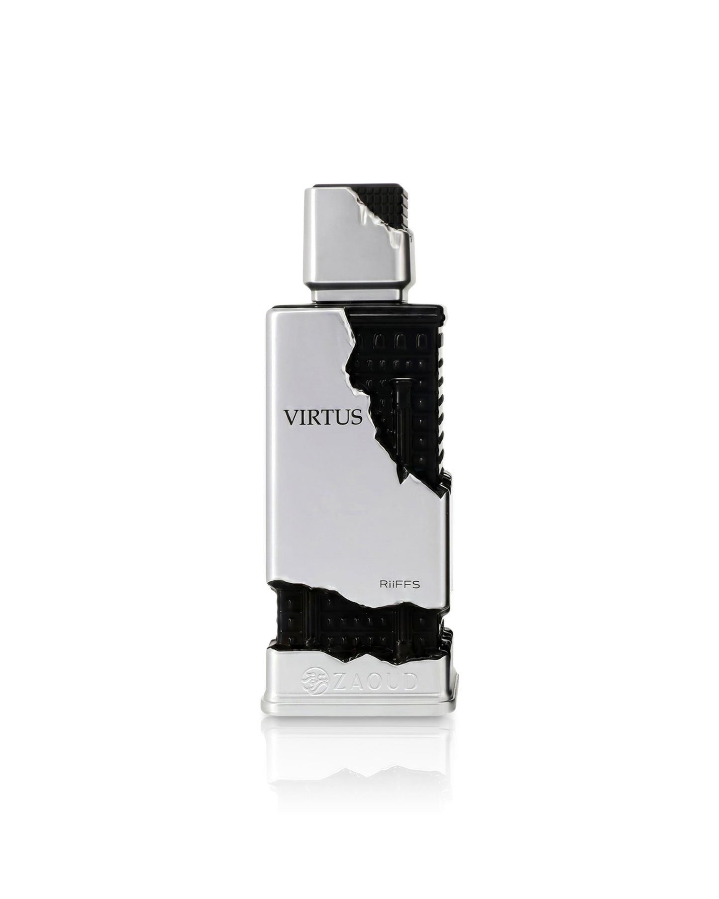 riiffs virtus perfume bottle shows against white background