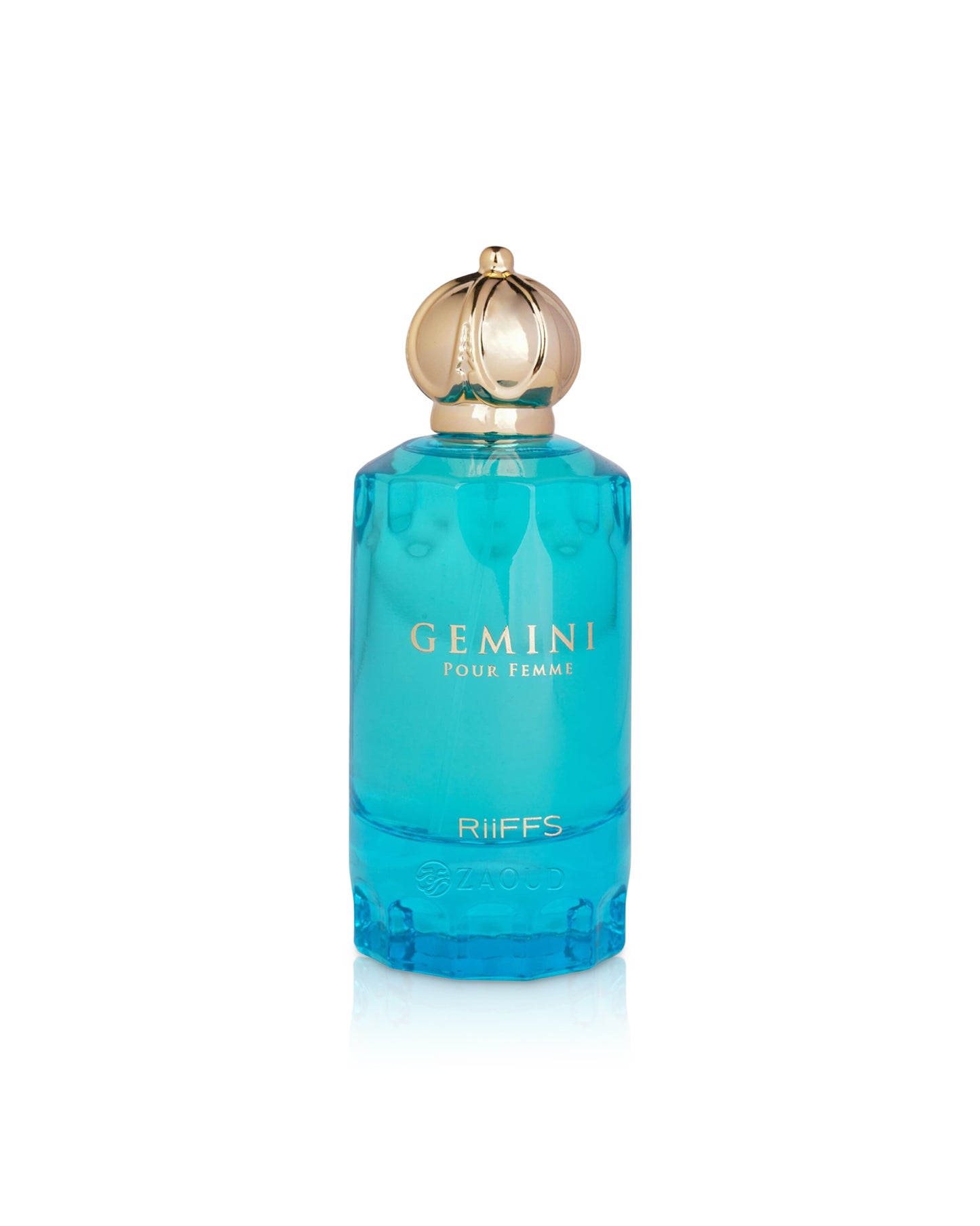 riiffs gemini pour femme perfume bottle shows against white background