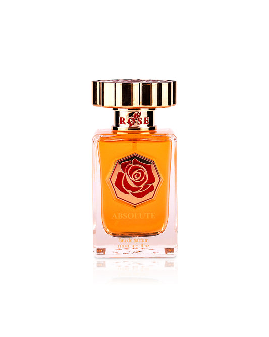 maison asrar rose absolute perfume bottle shows against white background