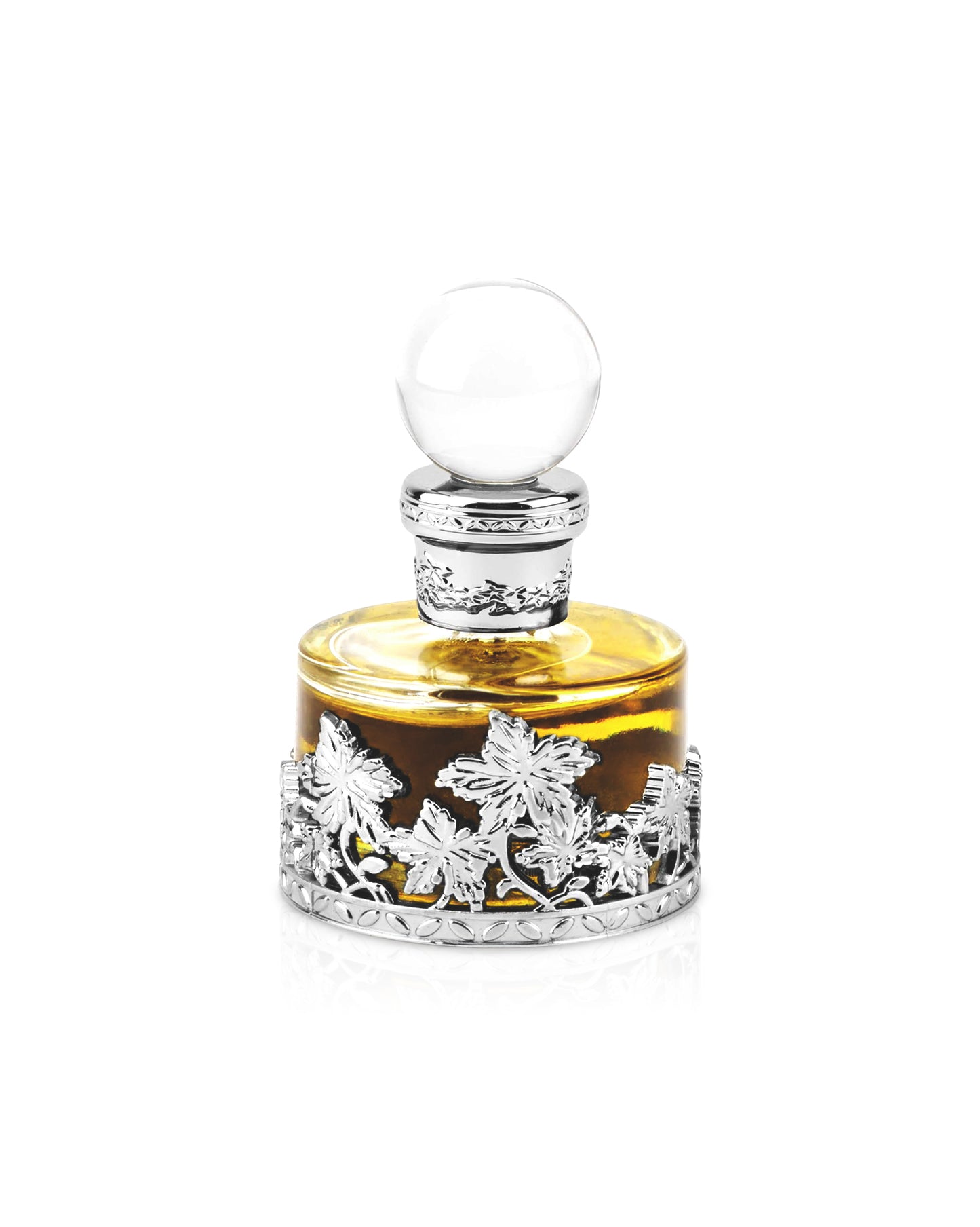 rose malaki perfume oil by wiss arabian bottle shows against white background