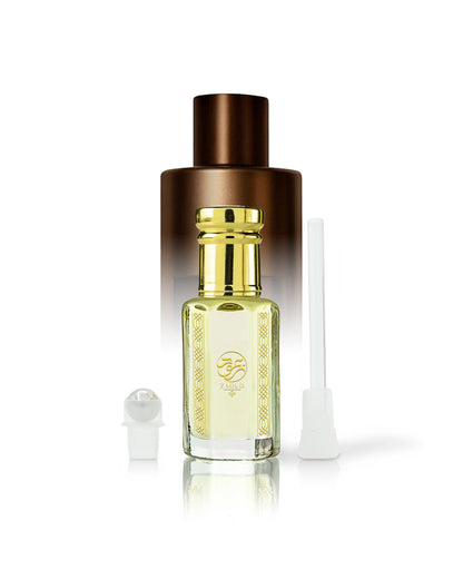 saloud perfume oil bottle beside roller and stick with tom ford oud minerale shows against white background