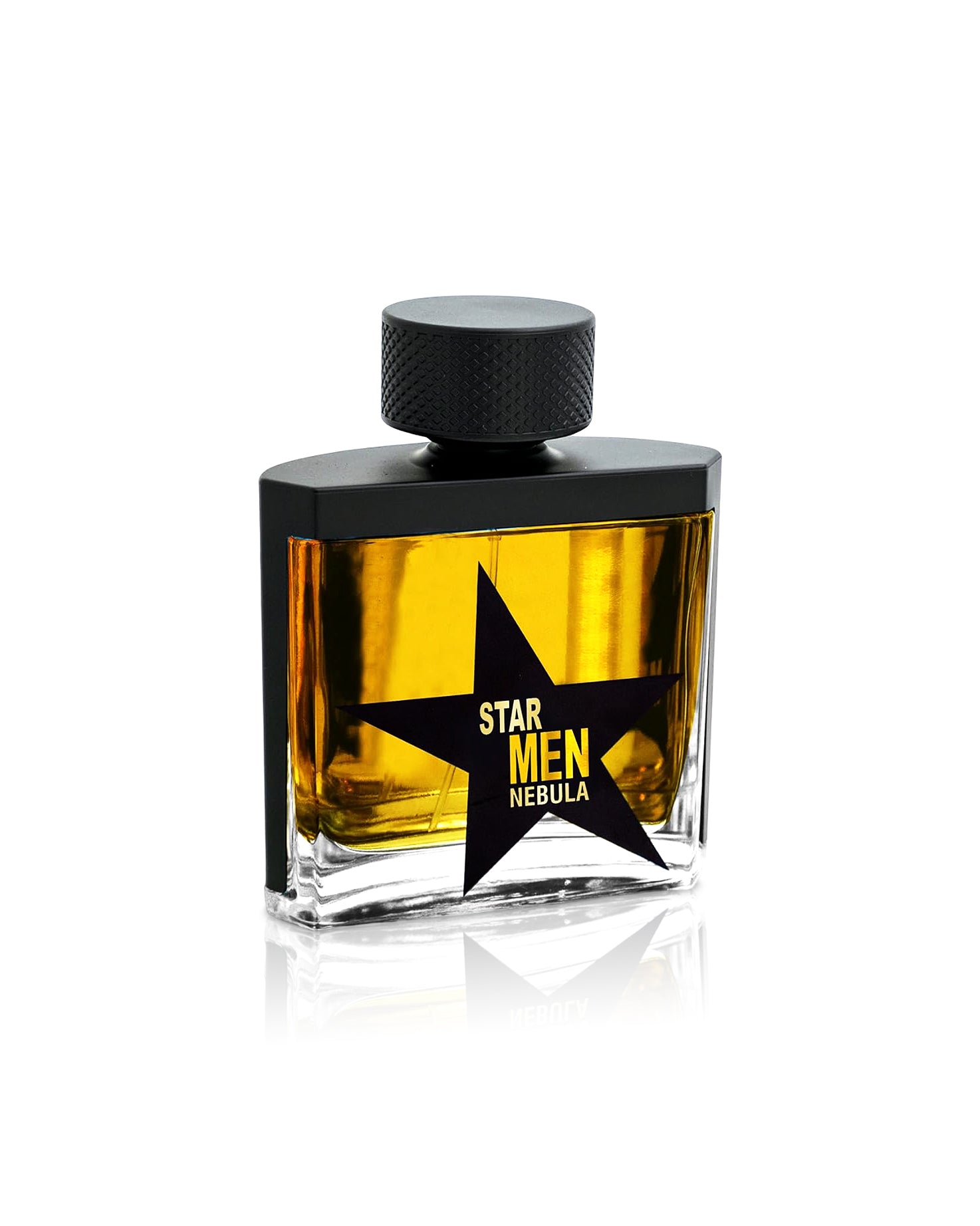 FRAGRANCE WORLD Perfume bottle labeled 'Star Men Nebula' on a white background