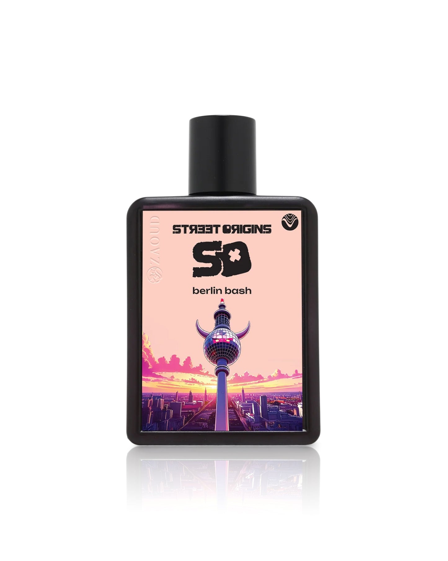 street origins berlin bash perfume bottle shows against white background