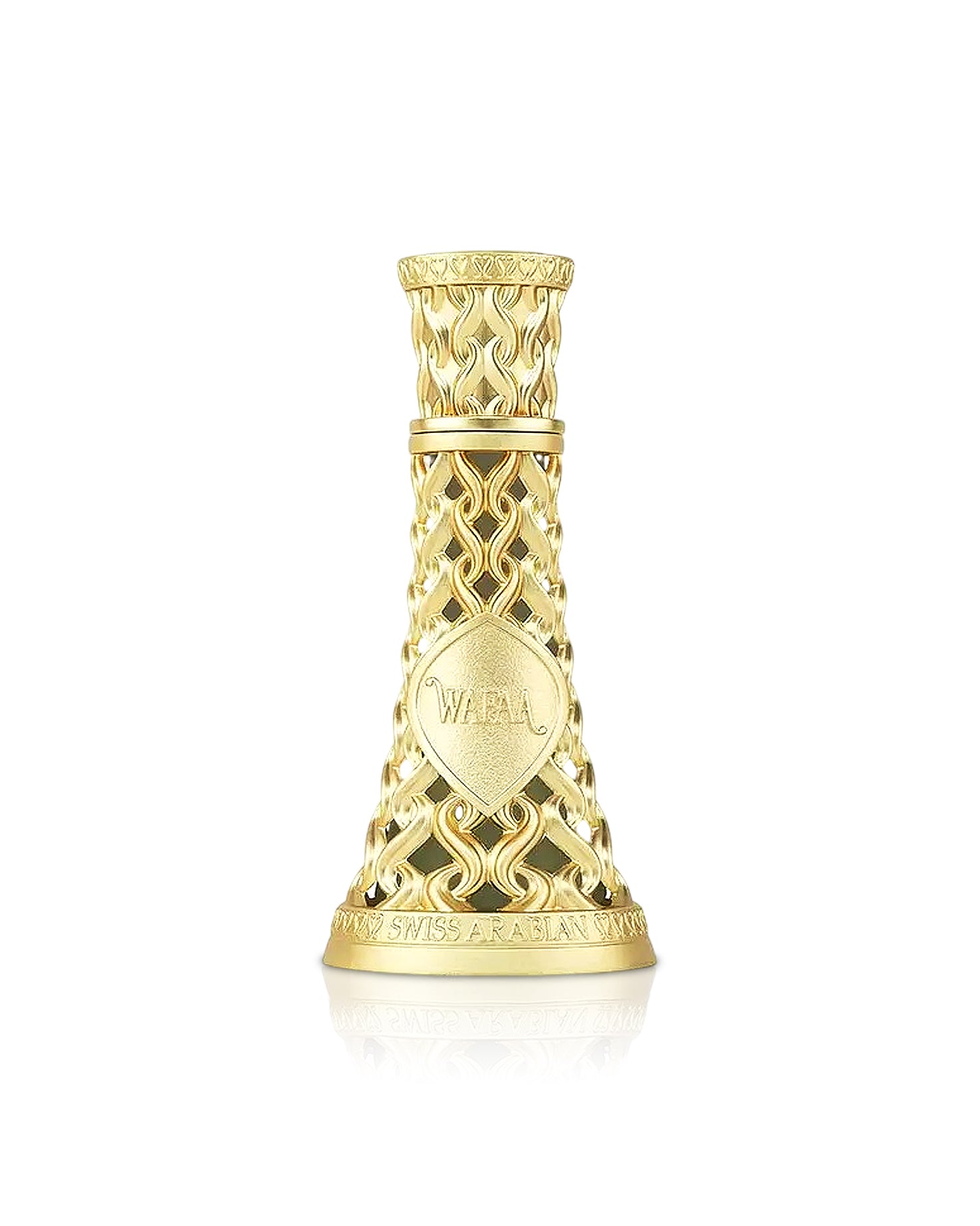 swiss arabian wafaa perfume bottle shows against white background