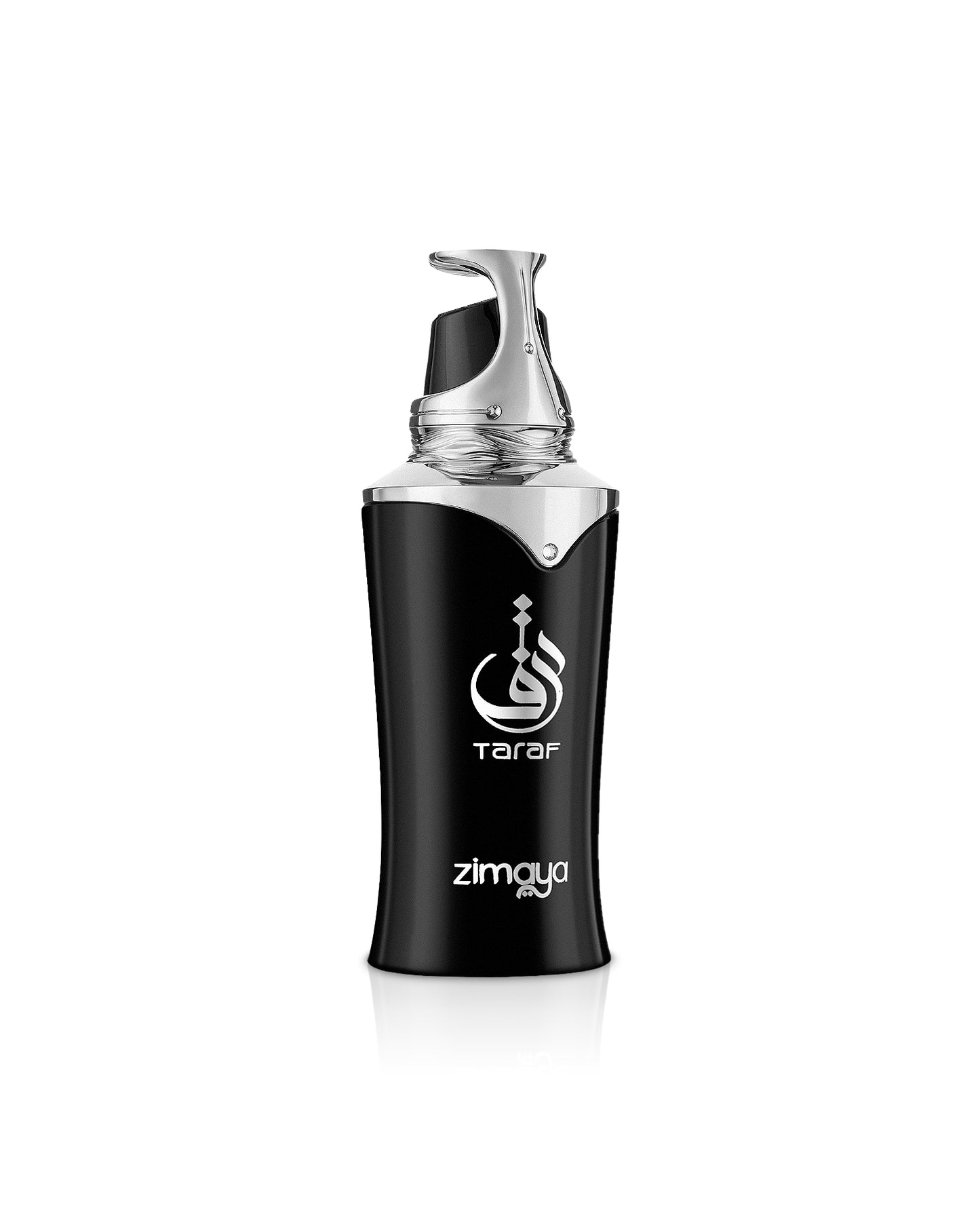 taraf black by zimaya perfumes bottle shows against white background