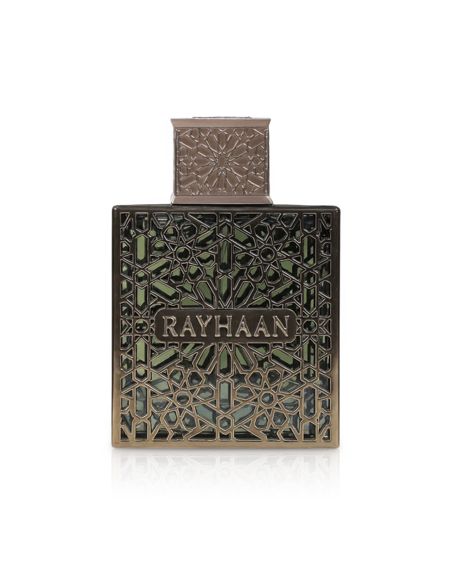 terra rayhaan perfume bottle shows against white background