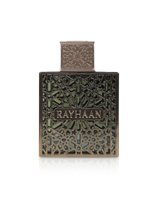 terra rayhaan perfume bottle shows against white background