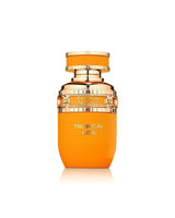 french avenue tropical kiss perfume bottle against white background
