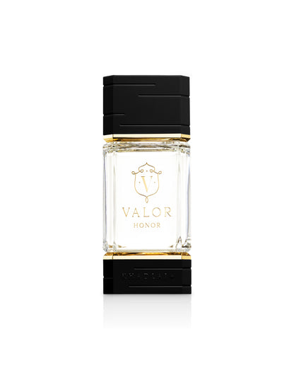 khadlaj valor honor perfume bottle shows against white background