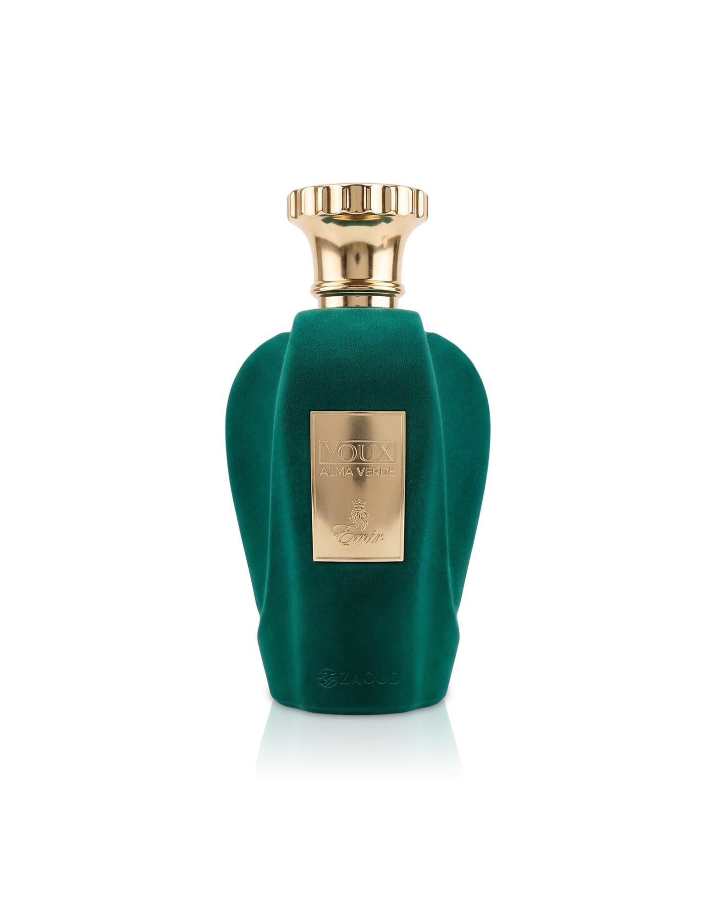 voux alma verde perfume bottle shows against white background