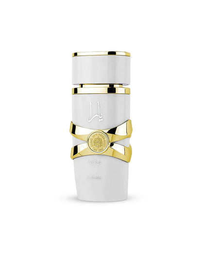 yara moi by lattafa perfumes bottle shows against white background