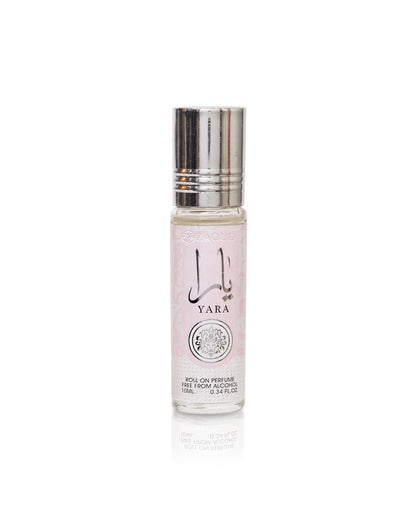 yara perfume oil 10ml bottle shows against white background