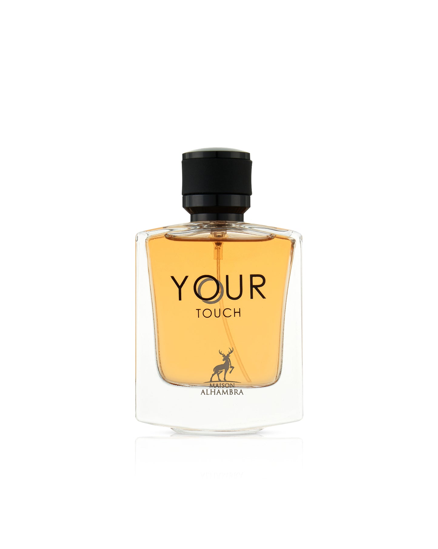 maison alhambra your touch for men perfume bottle shows against white background