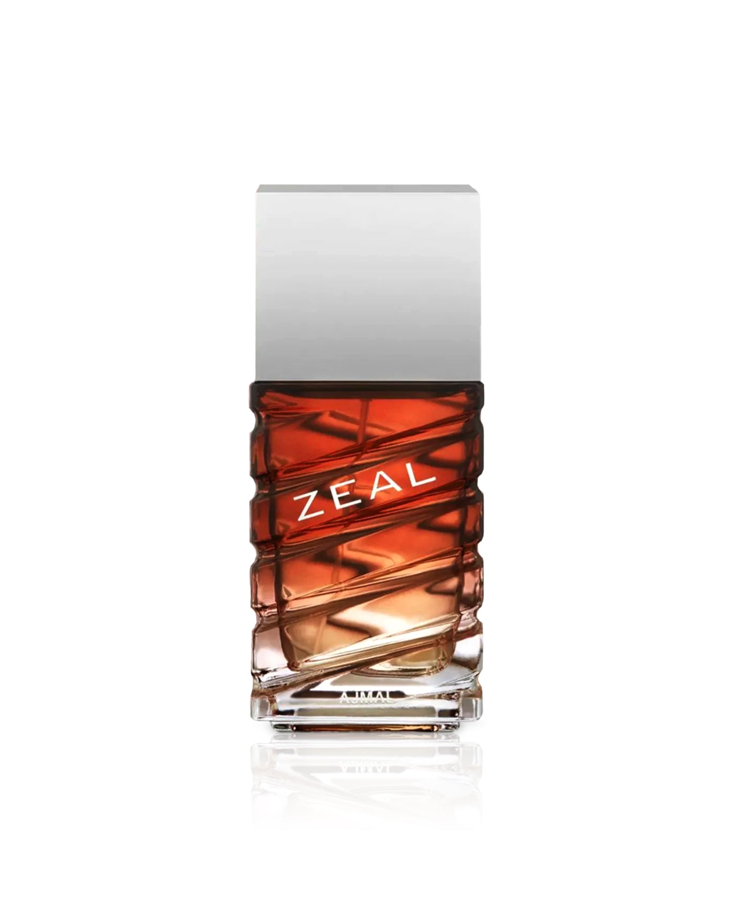 zeal eau de parfum by ajmal perfume bottle shows against white background