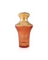 Zimaya ANHAAR DUNE perfume bottle with golden cap shos against white background