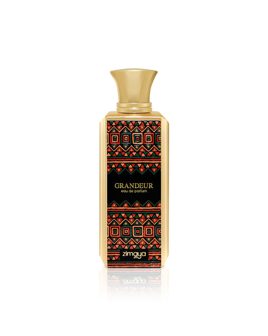 zimaya grandeur perfume bottle shows against white background