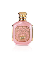 zimaya zukhruf pink for women perfume bottle shows against white background
